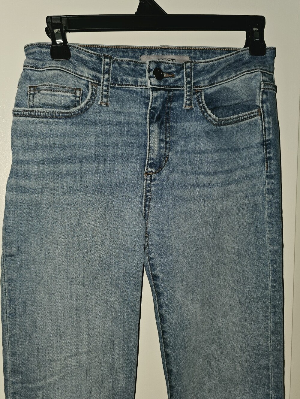 JOE'S Women’s Light Wash Blue Denim Bootcut Jeans Mid Rise 5-Pocket Button Zip
